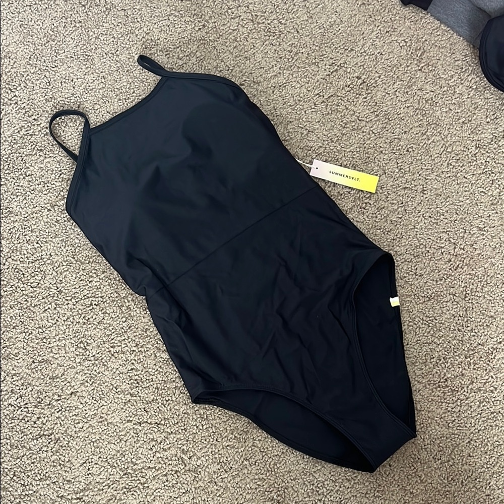 Summersalt Women's Black One Piece Swimsuit, NWT